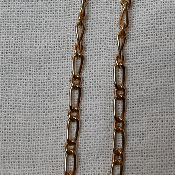 GOLD TONE CHAIN LINK NECKLACE - Picture 3 of 5